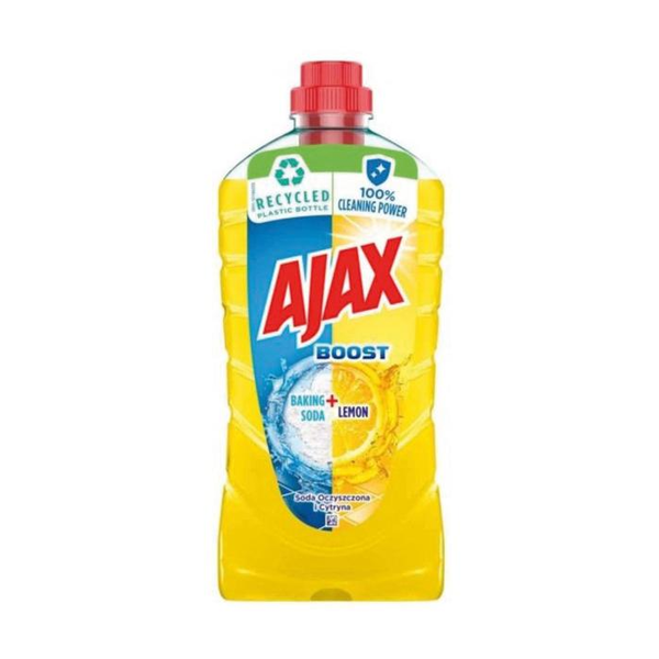 Ajax na podlahy lemon a  soda boost 1l