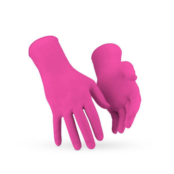 Nitrilové rukavice ružové