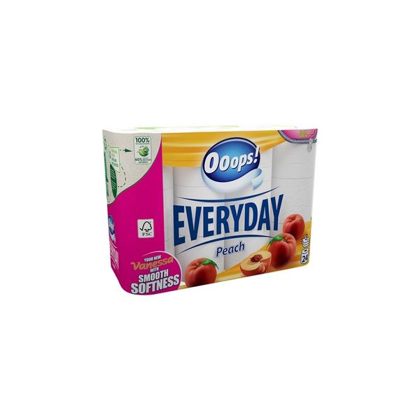 Ooops! Toaletný papier Everyday Peach 3vrst. -24ks