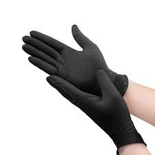 Latexové rukavice Čierne