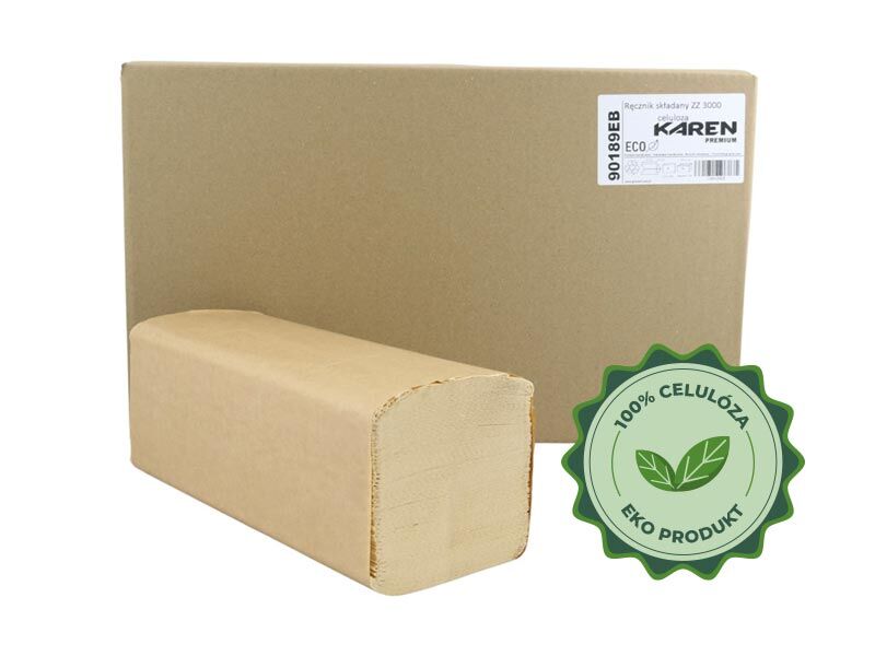 ZZ EKO skladané utierky 25x20CM 2vr.100 %celulóza(3000ks)