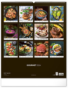 Nástenný kalendár Gourmet 2024, 48 × 56 cm