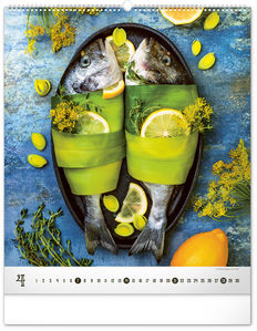 Nástenný kalendár Gourmet 2024, 48 × 56 cm