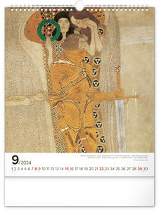 Nástenný kalendár Gustav Klimt 2024, 30 × 34 cm