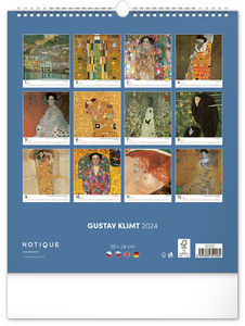 Nástenný kalendár Gustav Klimt 2024, 30 × 34 cm