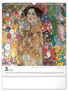 Nástenný kalendár Gustav Klimt 2024, 30 × 34 cm
