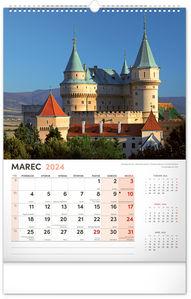 Nástenný kalendár Naše Slovensko 2024, 33 × 46 cm