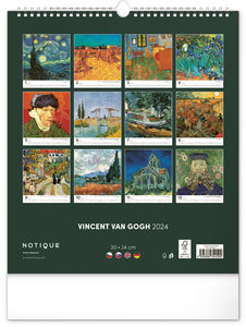 Nástenný kalendár Vincent van Gogh 2024, 30 × 34 cm