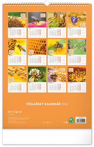 Nástenný Včelársky kalendár 2024, 33 × 46 cm 