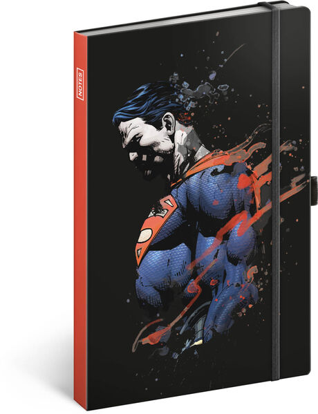 NOTIQUE Notes Superman, linajkovaný, 13 x 21 cm