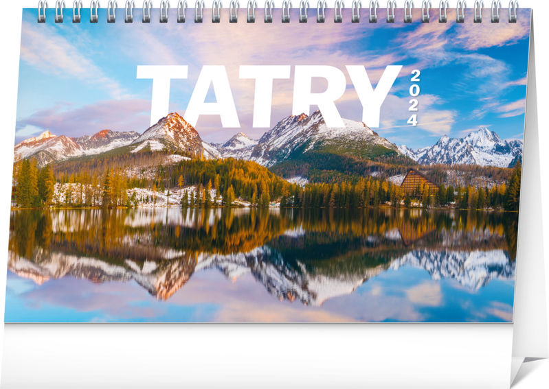 Stolový kalendár Tatry 2024, 23,1 × 14,5 cm