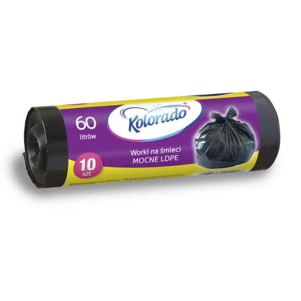 Vrece na odpad čierne 60L LDPE 10ks