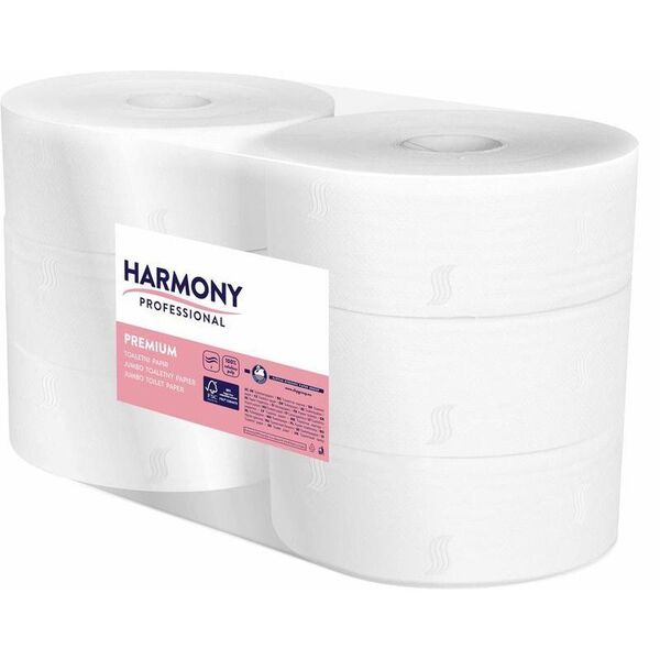Harmony toaletný papier Jumbo 100% celóza 2vrst 26cm 6ks 
