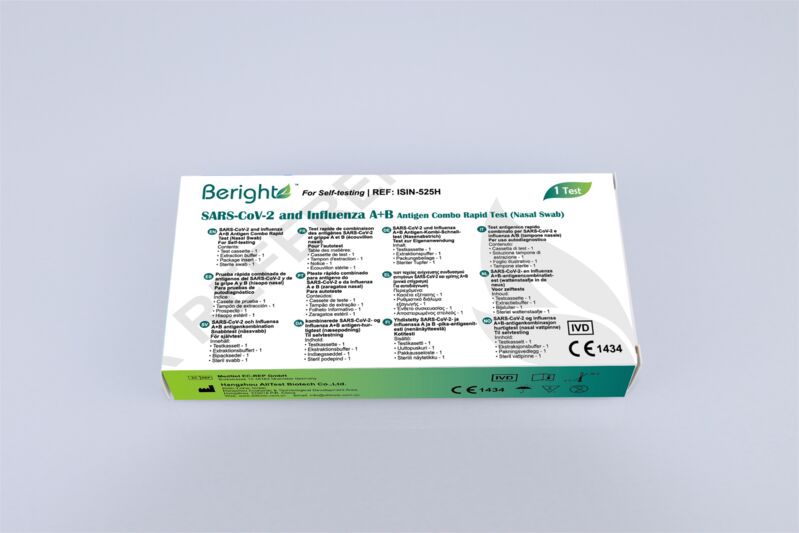 Beright SARS-CoV-2 a Influenza A+B Antigen Combo Rapid Test Nosný